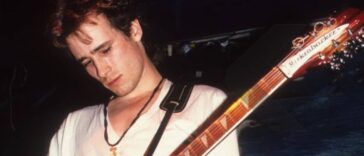 Jeff Buckley on stage at Wetlands, New York, in 1994, the year ‘Grace’ was released. (Steve Eichner/Getty Images)
