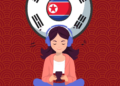 Ilustrasi: mendengarkan musik Korea