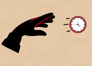 Ilustrasi membuang waktu.