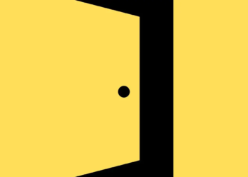 Ilustrasi pintu terbuka.