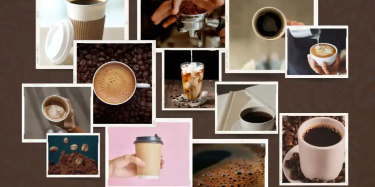 Ilustrasi penyajian kopi