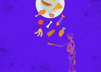 Ilustrasi buang makanan ke orang kelaparan