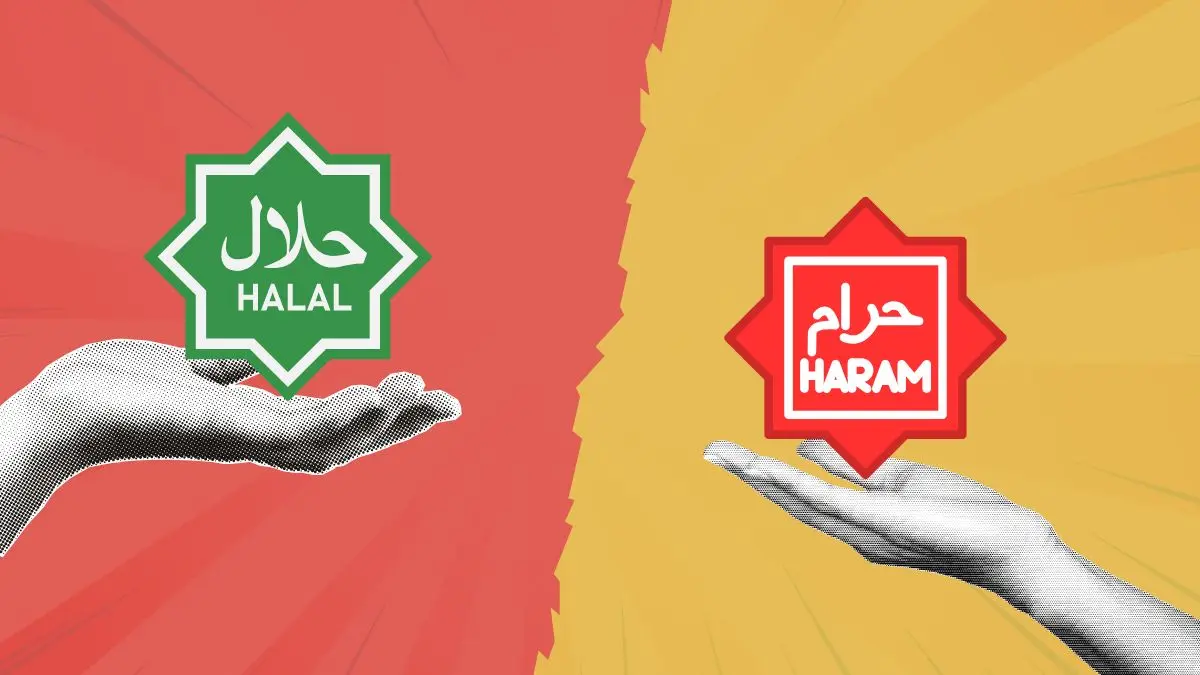 halal/haram ilustrasi,