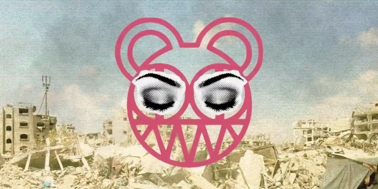 Ikon beruang Radiohead yang merem