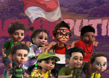 Karakter film animasi Merah Putih: One For All.