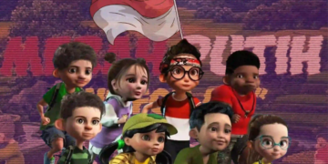 Karakter film animasi Merah Putih: One For All.
