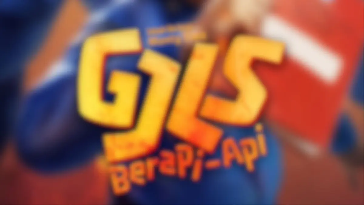 poster film gjls berapi-api ngeblur